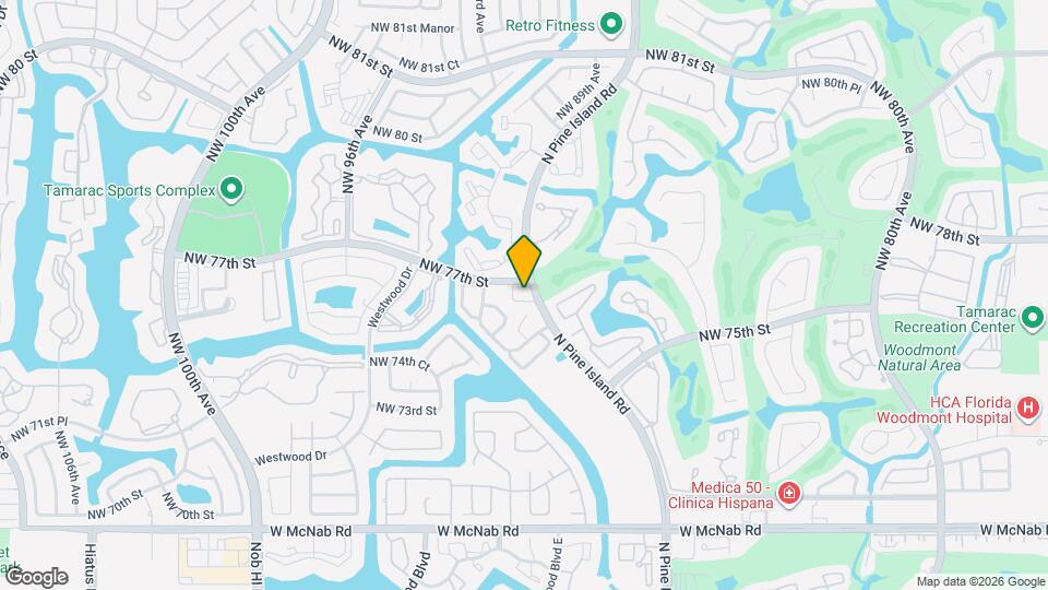 8807 NW 76th Dr Map and Location Details