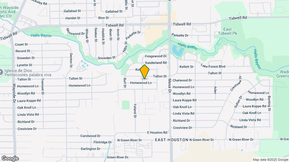 8601 Homewood Ln Map and Location Details