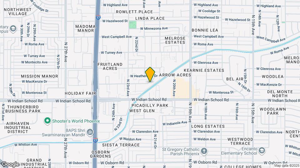 2139 W Devonshire Ave Map and Location Details