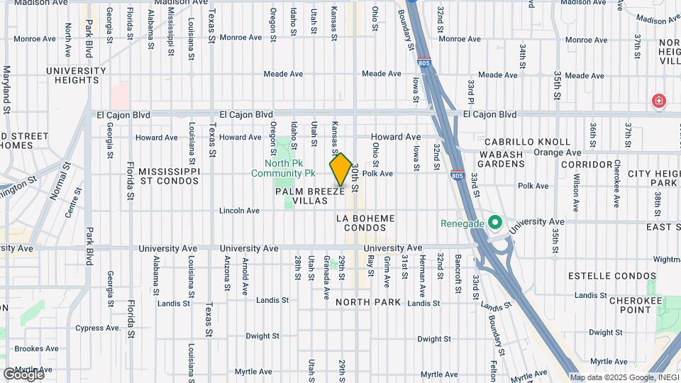 4059 Kansas St Map and Location Details