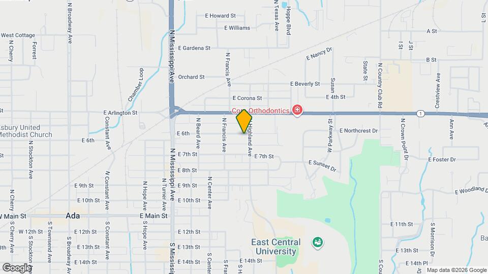 939 E 6th Map and Location Details