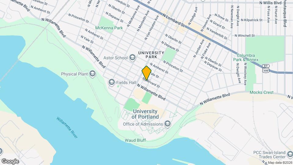 6733 N Stanford Ave Map and Location Details