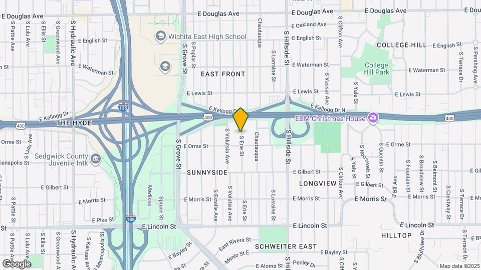 537 S Erie Ave Map and Location Details