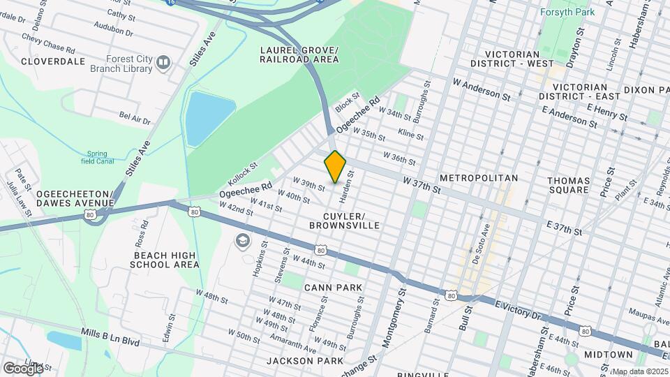 728 W 39th St Map and Location Details