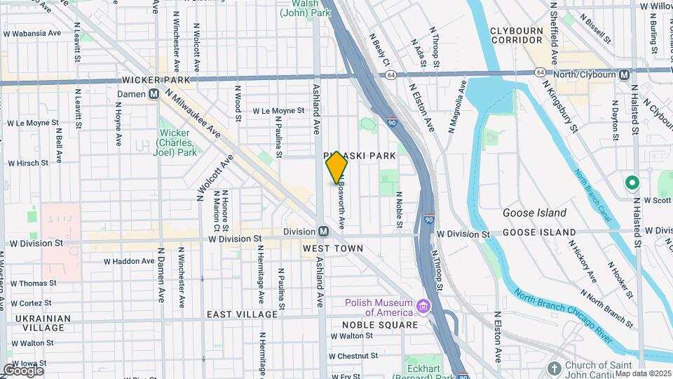 1310 N Bosworth Ave Mapa y Detalles de la Ubicación