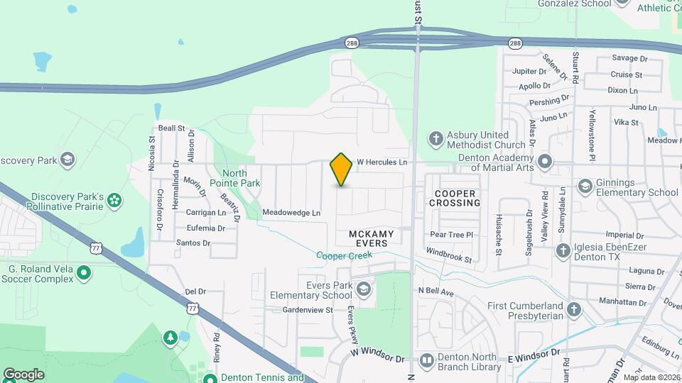 3616 Doris Dr Map and Location Details