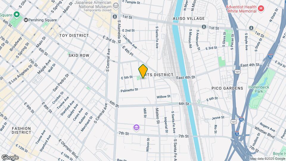 510 S Hewitt St, Unit 403 Mapa y Detalles de la Ubicación