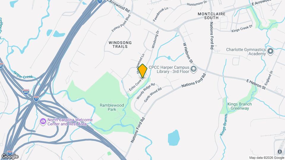 601 Echo Cove Ln Map and Location Details