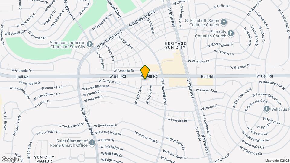 16863 N 103rd Ave Map and Location Details