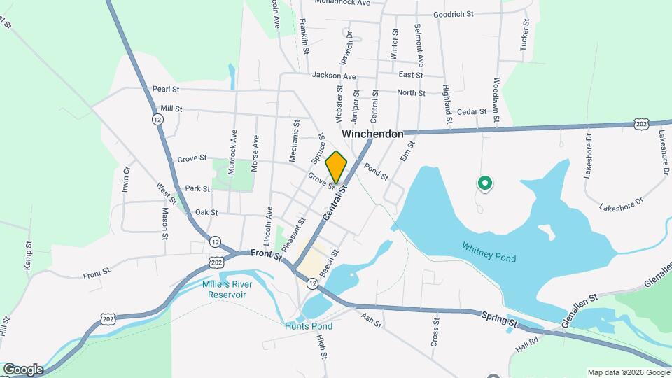 186 Central St, Unit Apt 2 Map and Location Details