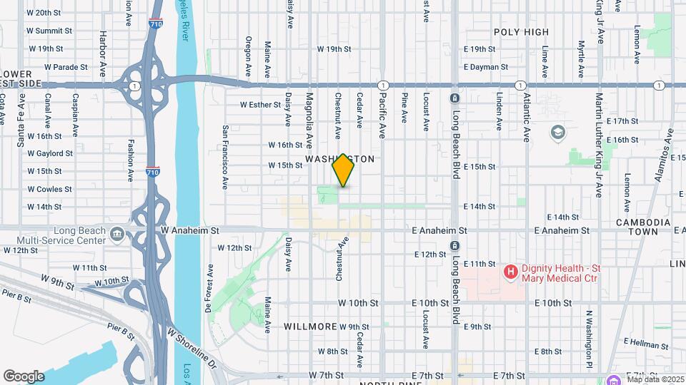 1424 Chestnut Ave Map and Location Details