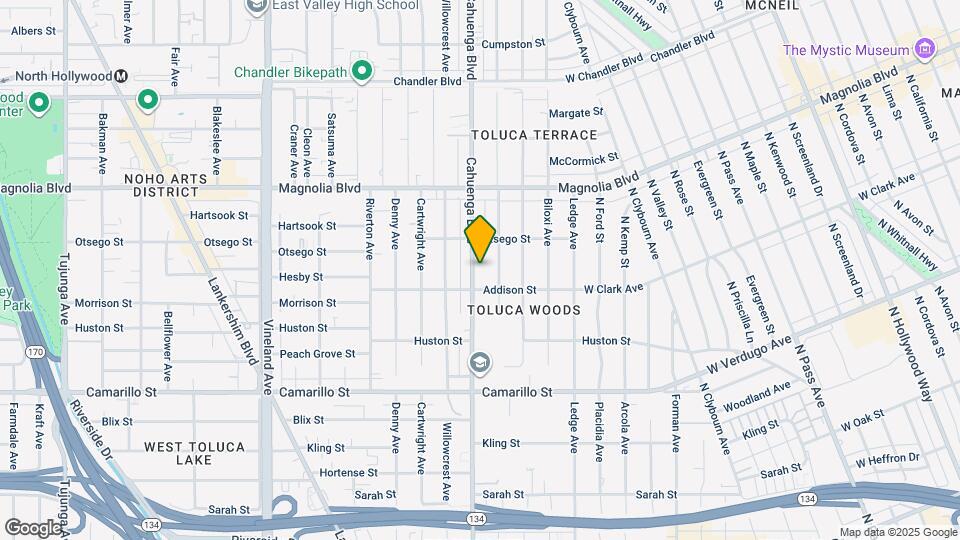 5022 Cahuenga Blvd Map and Location Details