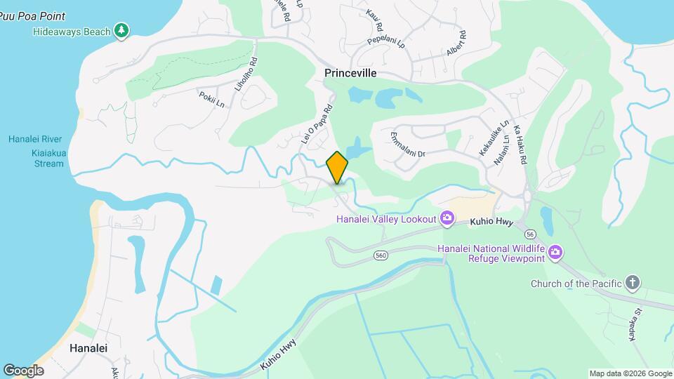 4800 Hanalei Plantation Rd Map and Location Details