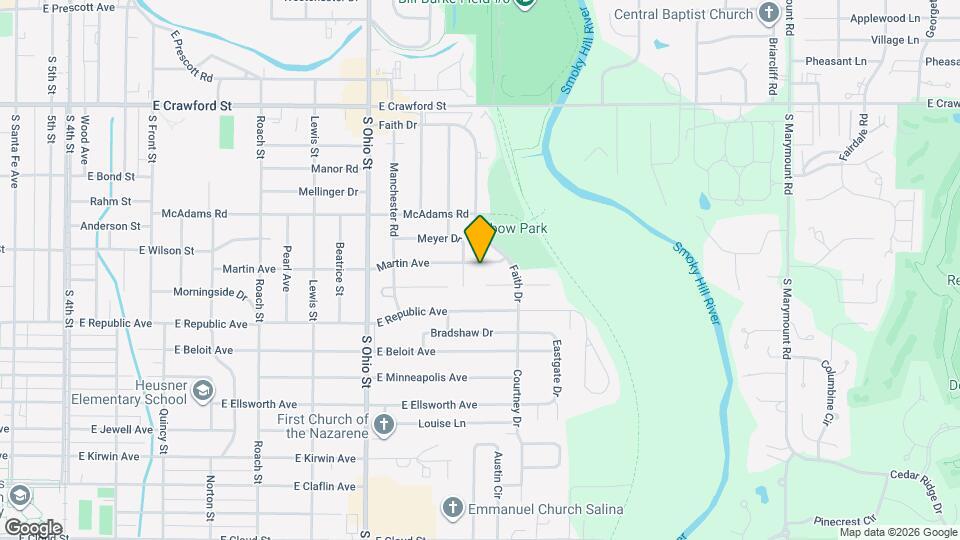 1408 Martin Ave Map and Location Details