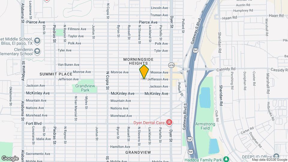 3712 Jefferson Ave Map and Location Details