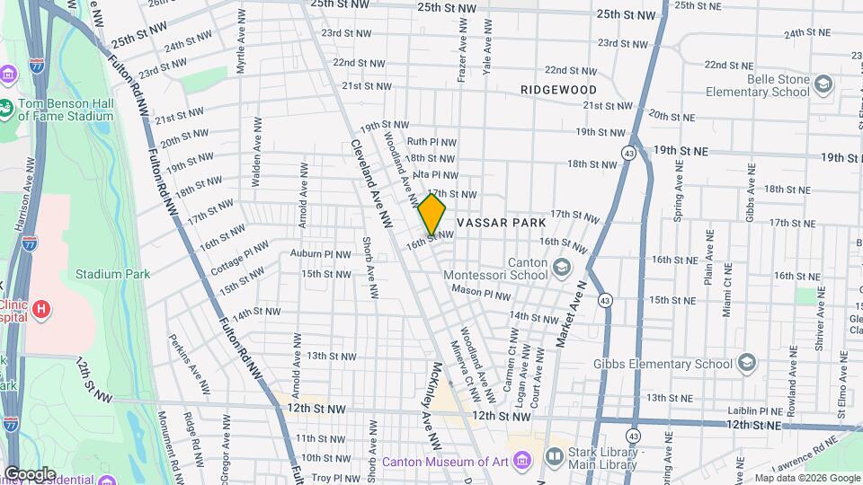 1538 Woodland Ave NW, Unit 1538 Map and Location Details