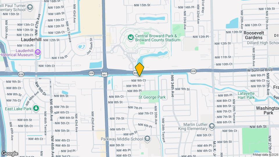 3631 NW 9th Ct Map and Location Details