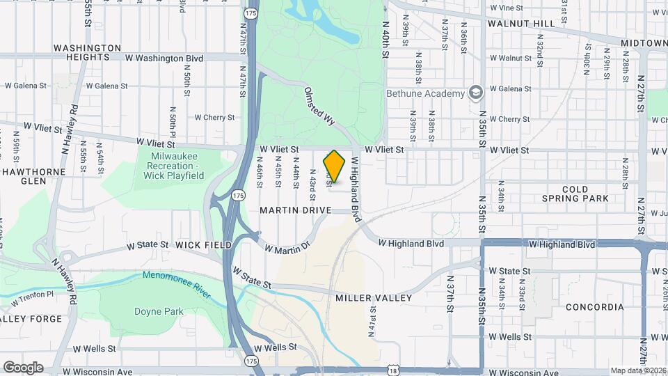 4140 W McKinley Ct, Unit upper Mapa y Detalles de la Ubicación