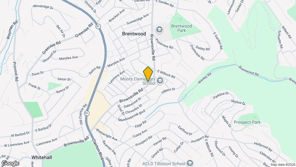 3846 Brownsville Rd Map and Location Details