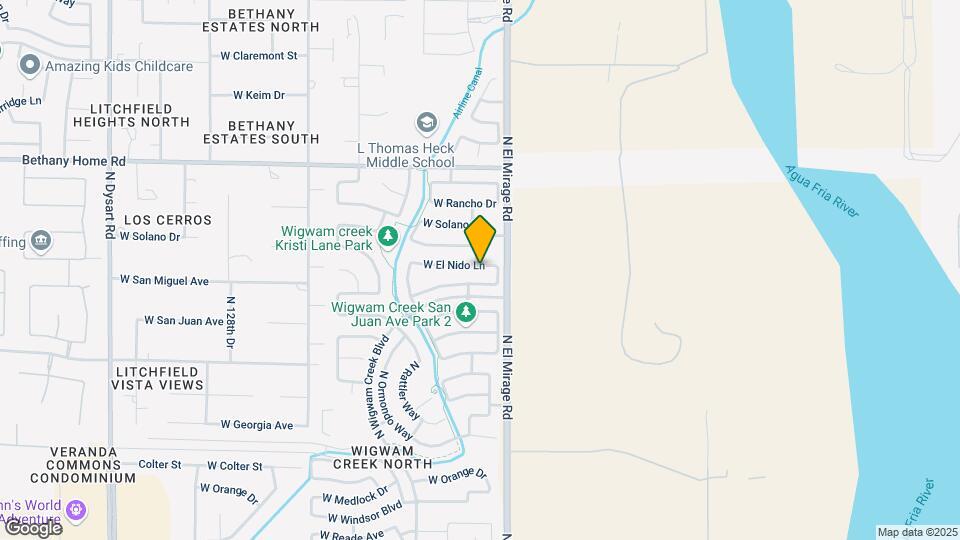 12325 W El Nido Ln Map and Location Details