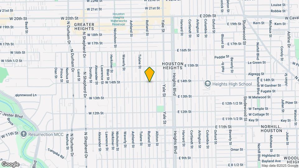 1342 Rutland St #209 Map and Location Details