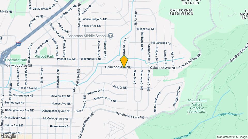 1830 Oakwood Ave NE Map and Location Details