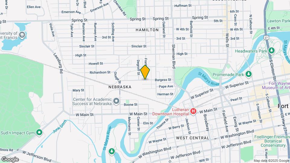 1203 Burgess St Map and Location Details