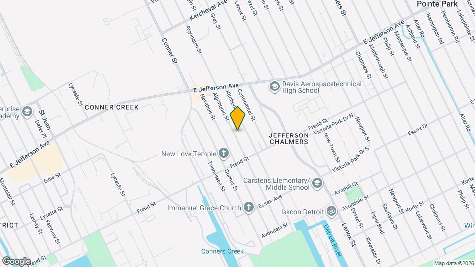 816 Algonquin St Map and Location Details