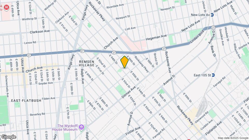 663 E 94th St Map and Location Details