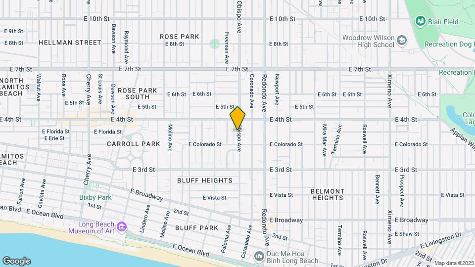 365 Obispo Ave Map and Location Details