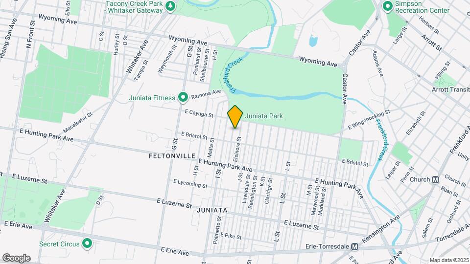 4321 Palmetto St Map and Location Details