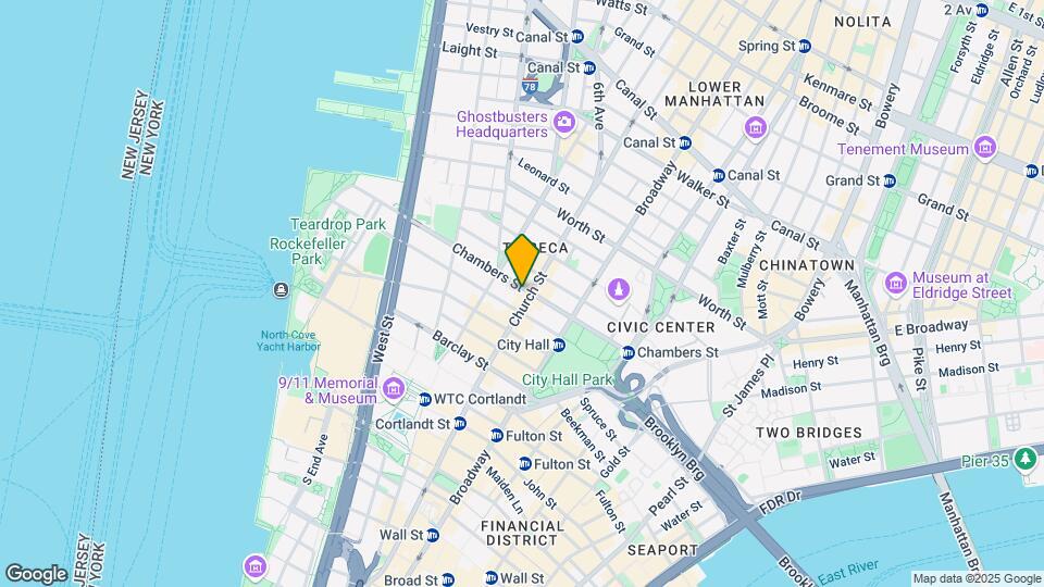 110 Chambers St Mapa y Detalles de la Ubicación