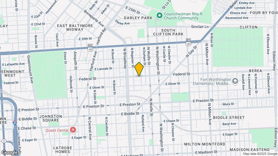 1737 Federal St Map and Location Details