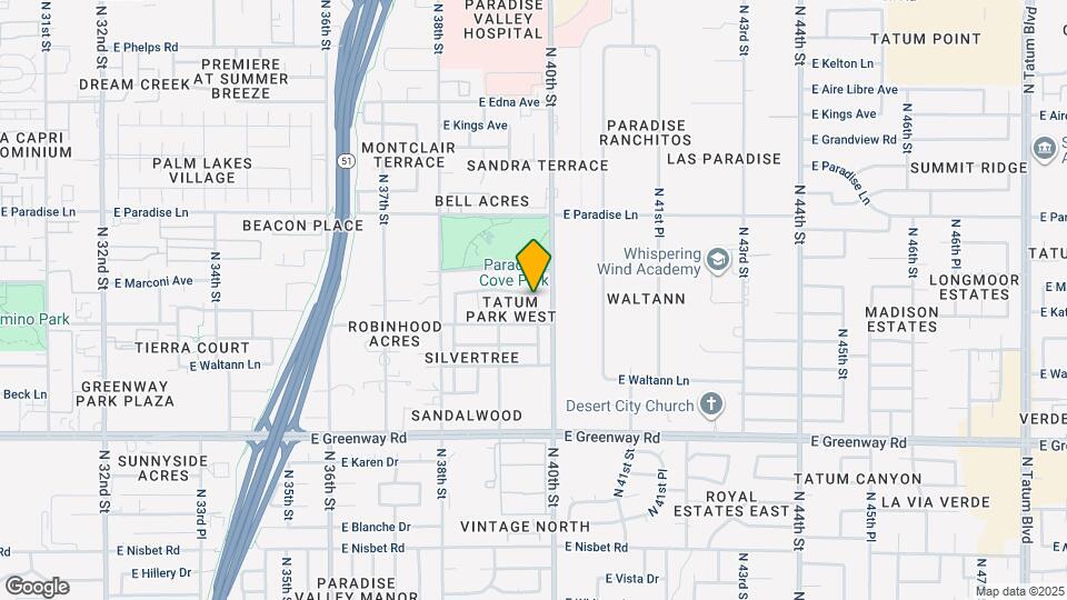 3919 E Marconi Ave Map and Location Details