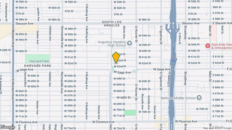 945 W 62nd Pl Map and Location Details