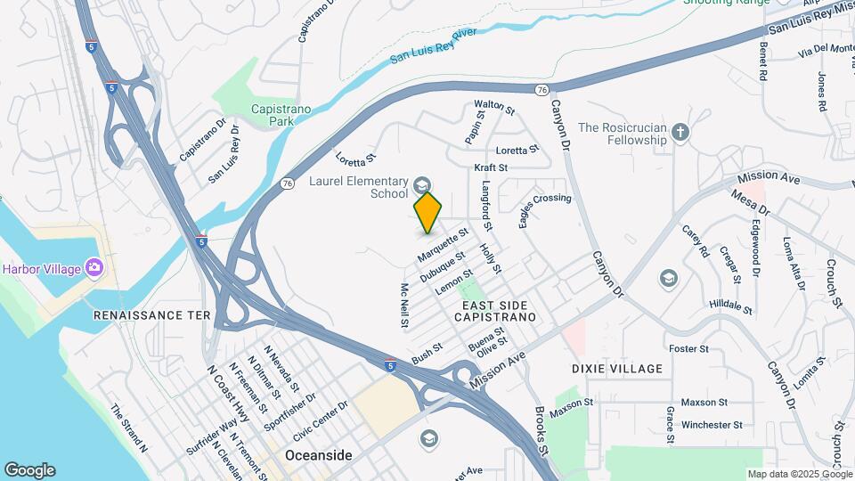 1425 Shoshone St Map and Location Details