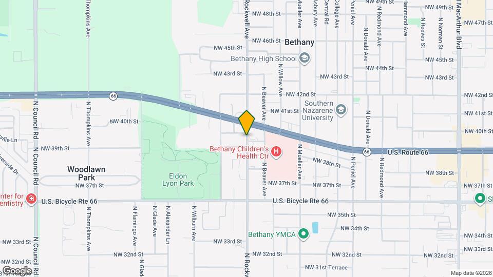 4007 N Rockwell Ave Map and Location Details