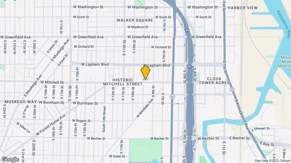 835 W Mitchell St Map and Location Details