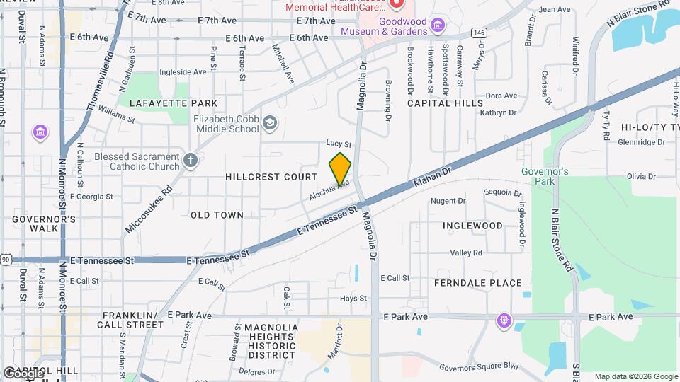 1125 Alachua Ave Map and Location Details