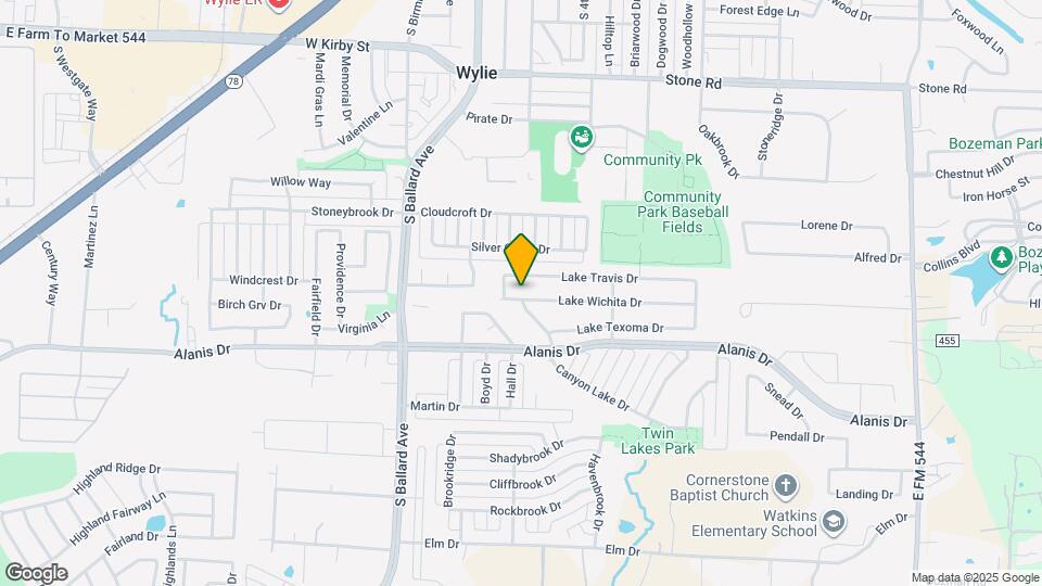 205 Lake Wichita Dr Map and Location Details