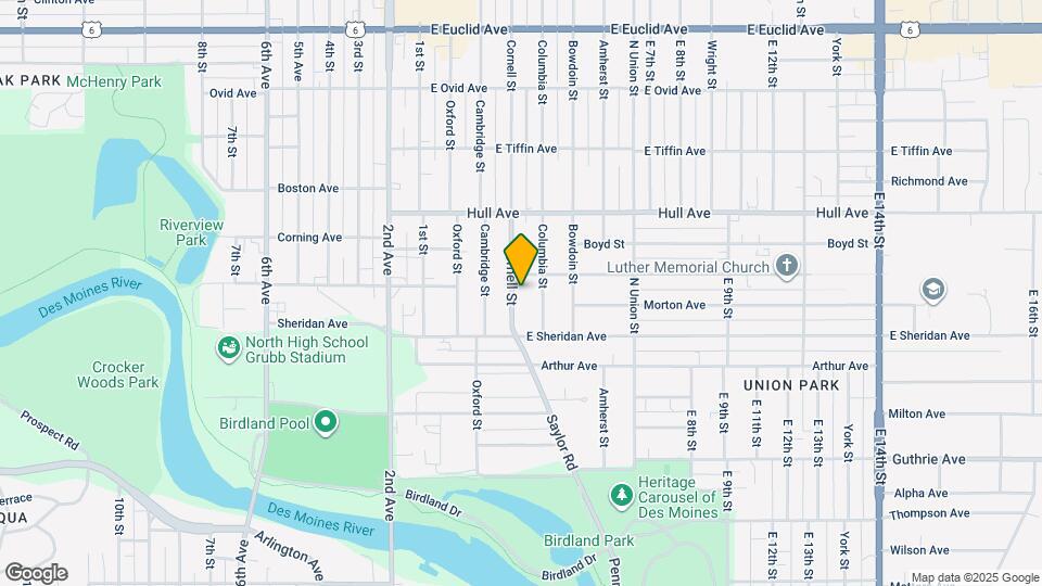 2709 Cornell St Map and Location Details