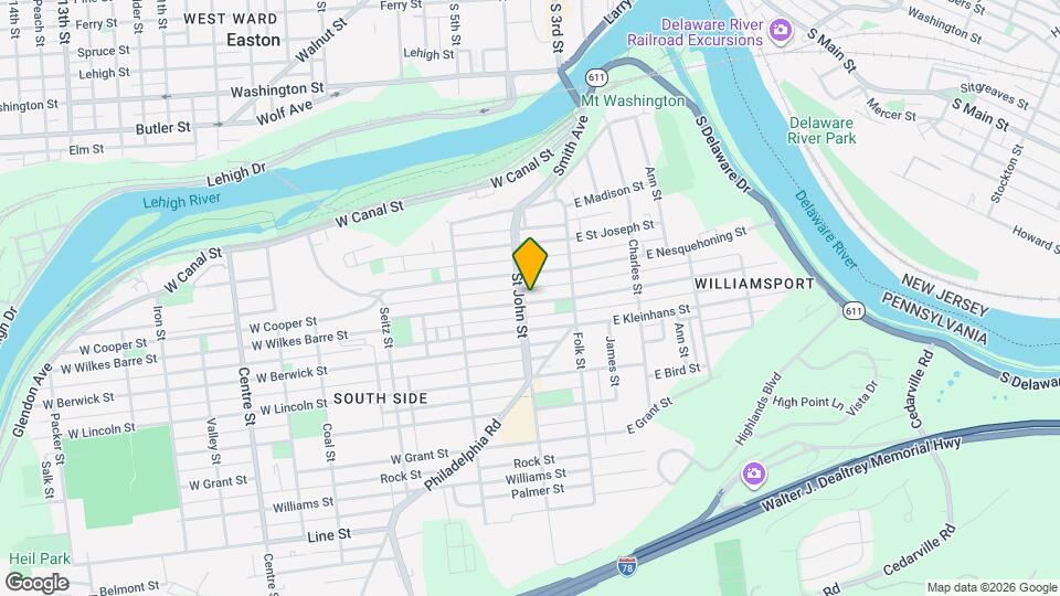 161 W Wilkes Barre St Map and Location Details