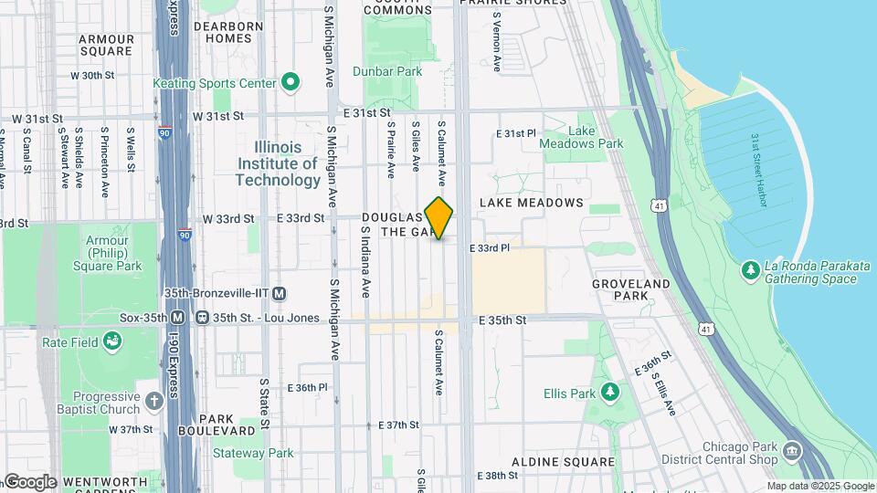 3338 S Calumet Ave Map and Location Details