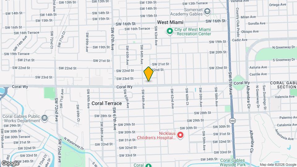 6367 SW 24th St Map and Location Details