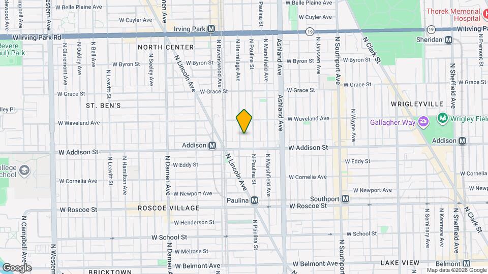 3625 N Hermitage Ave Map and Location Details