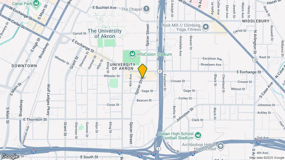 403 Spicer Street Map and Location Details