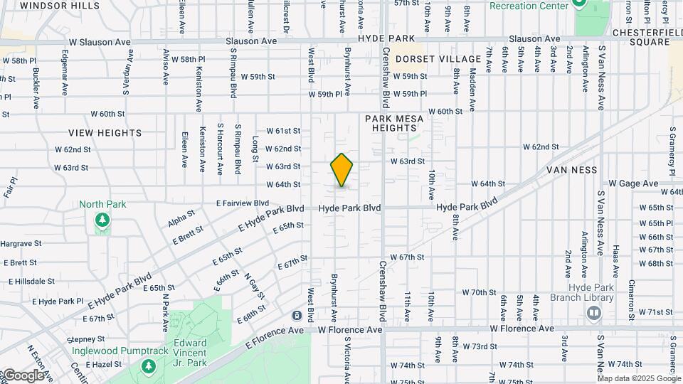 6408 Brynhurst Ave Map and Location Details