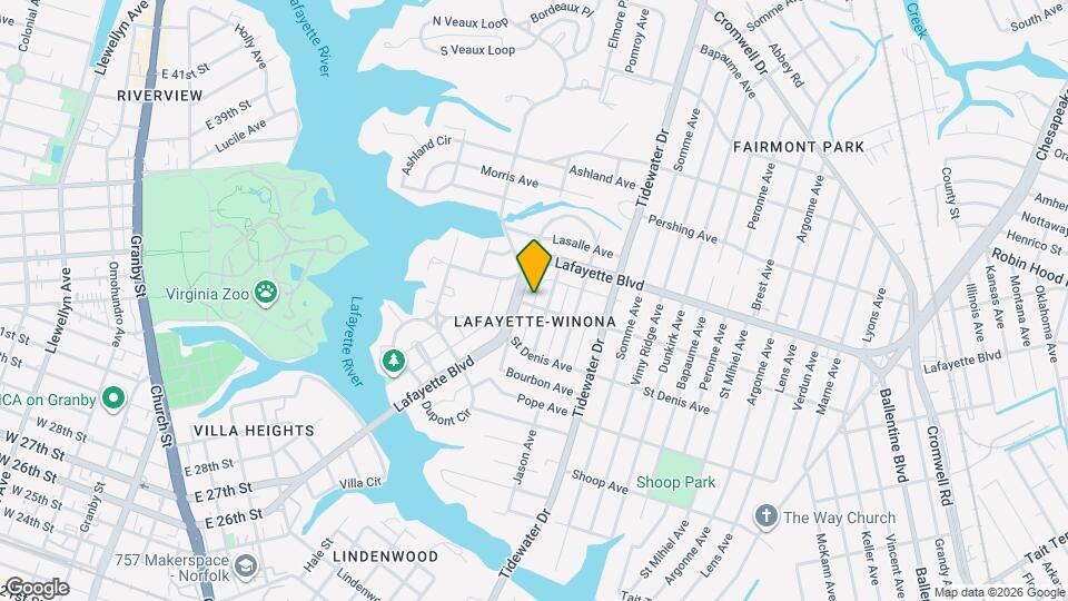 1610 Bellevue Ave Mapa y Detalles de la Ubicación