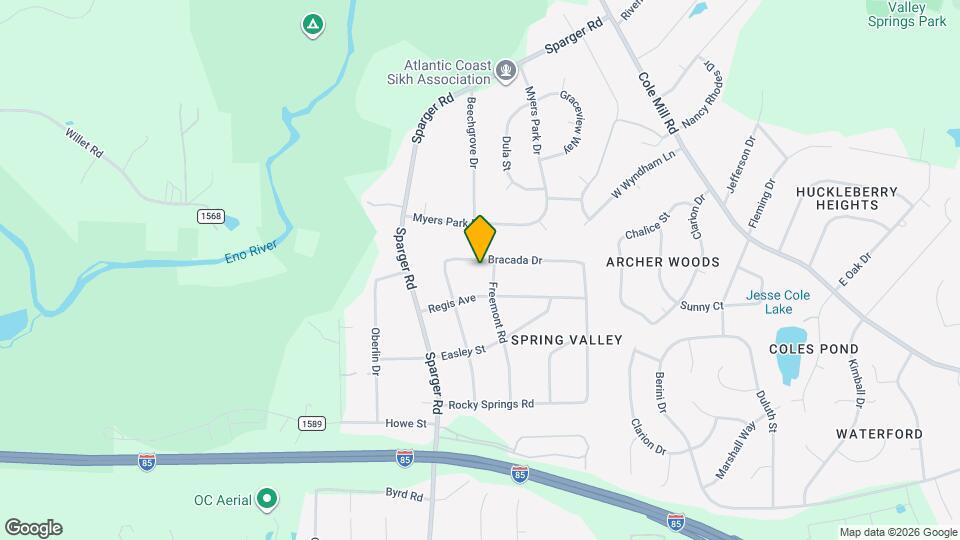 4509 Bracada Dr Map and Location Details