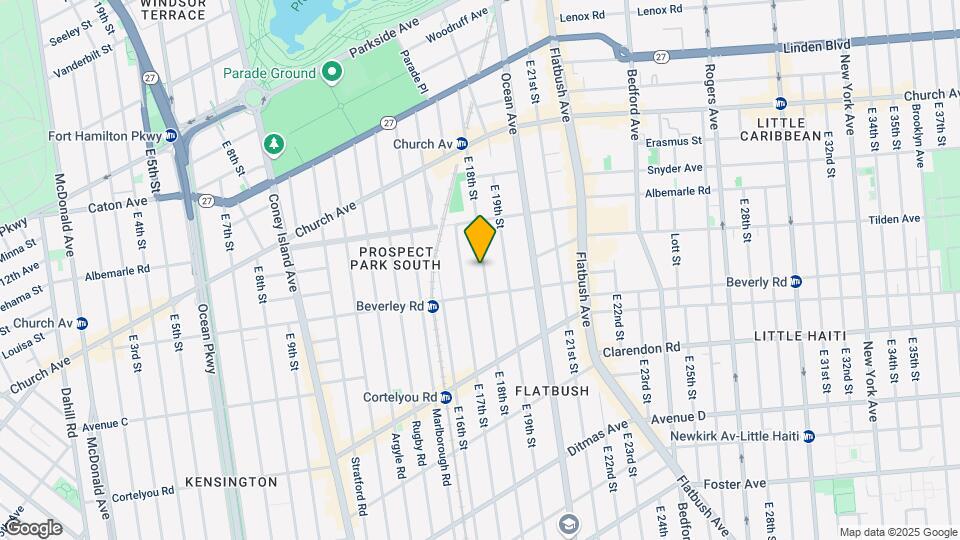 240 E 18th St Map and Location Details
